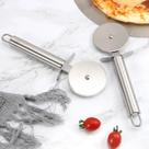 2 Carretilha Inox Lisa Para Cortar Massas de Pizza e Pastel Cook