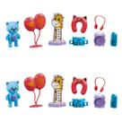 2 cartela parque de diversão brinquedo infantil miniatura lembrancinha presente festa com acessorios