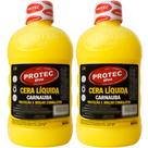 2 Cera Liquida de Carnaúba Protec Contra Raios Uv - 500ml
