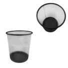 2 Cestos de Lixo Aramado de Ferro Casa Cozinha Escritório Quarto Banheiro Lixeira Multiuso Prática Moderna 10 Lts Preta