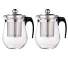 2 Chaleiras De Vidro Infusor Removivel Alça 500ml Resistente