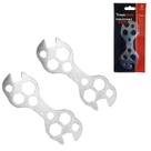 2 Chave Bike Bicicleta Manutenção 10 Em 1 Bocas 8mm A 17mm