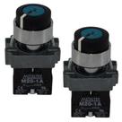 2 Chaves Seletora 90g 1na 22mm 2 Pos Preta De Metal