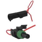 2 Chicote Conector Sonda Lambda GM Corsa Compressor VW Gol 1.0 200 Macho Fêmea