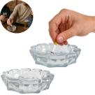 2 Cinzeiro de Vidro Redondo 13cm para Casa Bar e Restaurante 2 Cinzeiro de Vidro Redondo 13cm para Casa Bar e Restaurante
