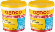 2 Cloro 2,5kg Para Piscina Puro Multipla Ação 3 Em 1 Genco