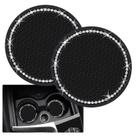 2 Coasters de Silicone com Cristais Tyhaui - Design Brilhante