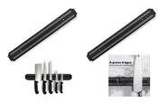 2 Com Barra Magnética Imã Suporte Facas Ferramentas Cozinha 33cm Cozinha 2 Com Barra Magnética Imã Suporte Facas Ferramentas Cozinha 33cm Cozinha