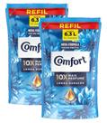 2 Comfort Amaciante Concentrado Frescor Intenso Refil 1,4L