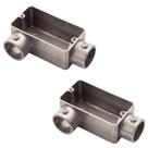 2 Condulete 1/2 Tipo Lr Alumínio S/rosca S/placa Sieg