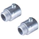 2 Conectores S/ Rosca Reto Cônico Alumínio 3/4'' Tramontina