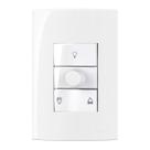 2 Conjunto Controle para Ventilador de Teto Universal Bc 127v Margirius Sleek Branco