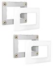 2 Conjunto Placa Suporte Para Móvel Sleek Margirius