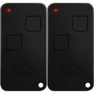 2 Controle Portão Rossi Ntx 433 Dz Nano Atto Dz3 Dz4 Bv Nano com Clip de Fixação
