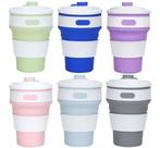 2 Copo Retrátil Silicone 350ml P/entrega
