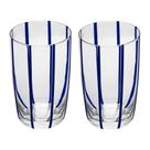 2 Copos Altos Azura 450ml Azul Vidro Wolff