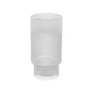 2 Copos Altos Lines com Fio de Ouro 400ml Cristal Ecológico 2 Copos Altos Lines com Fio de Ouro 400ml Cristal Ecológico
