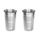 2 Copos Alumínio Resistente Grande Cerveja Agua Suco 390ml