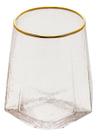 2 Copos Baixos Com Borda Dourada Wolff Taj De Cristal 550ml