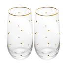 2 Copos Balls Fio de Ouro 300ml Vidro Wolff 2 Copos Balls Fio de Ouro 300ml Vidro Wolff