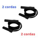 2 Corda Pular Cross Kit Emagrecer Fit Academia Peso Altura