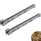2 Corrediças Cinza Para Gaveta De 40cm 8 Pedaços + Parafusos