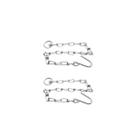 2 CORRENTES PARA REDE Nº 3,4MM 70CM ZINCADA 2 CORRENTES PARA REDE Nº 3,4MM 70CM ZINCADA