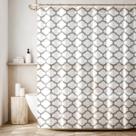 2 Cortina Box Banheiro Antimofo Ganchos 180x180 Pev Es M05