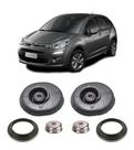 2 Coxim + Rolamento Dianteiro Citroen C3 2013 2014 2015