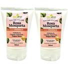 2 Creme Facial Rosa Mosqueta - Hidrata profundamente, Nutri, Clareia manchas, Revitalização da pele