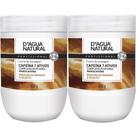 2 Creme Massagem Redutora Cafeína 7 Ativos 650G D'agua Natural