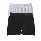 2 cuecas boxer - preto e branco - p - poliester
