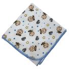 2 Cueiro Manta Para Bebe Est. Cebolinha/Monica 75x75cm Com Croche