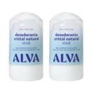 2 Desodorantes Cristal Stick Vegano Alva - 60g