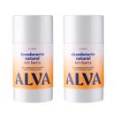 2 Desodorantes em Barra Citrus Vegano Alva - 55g