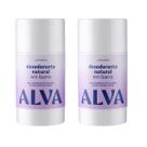 2 Desodorantes em Barra Lavanda Vegano Alva - 55g