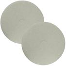 2 Disco Enceradeira Fibra Limpeza Lustrador Branco 350 Betta