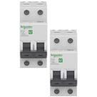 2 Disjuntores Termomagnético Mini Tipo C 20a 3ka Bip 2 Disjuntores Termomagnético Mini Tipo C 20a 3ka Bip