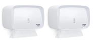 2 Dispenser Porta Papel Toalha Compacto Invoq Branco