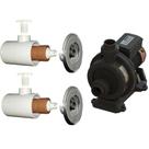 2 Dispositivo de Hidromassagem Inox + Bomba Sodramar Piscina