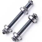 2 Eixos Dianteiros Traseiros Blocagem 62/76mm Com Rolamentos Bike Mtb Absolute