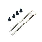 2 Eixos Inox + Coxim P/ Bombas Sarlo Better Sb-2000 E Sb-2700