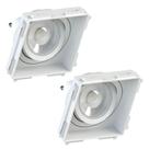 2 Embutido No Frame Ar70 Quadrado Recuado Save Energy