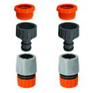 2 Engate Rápido + 2 Adaptador Com Rosca 3/4 Bucha de Redução