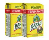2 Erva Mate Chimarrão BARÃO EXPORT Padrão Uruguai 500G