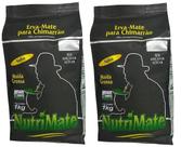 2 Erva Mate Chimarrão NUTRIMATE NATIVA moída grossa 1Kg