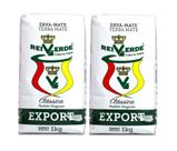 2 Erva Mate Chimarrão REI VERDE EXPORT CLÁSSICA UY 500g