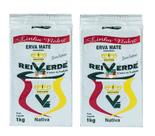 2 Erva Mate Chimarrão REI VERDE NOBRE Nativa Vácuo 1 Kg