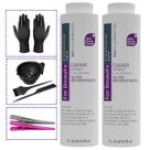 2 Escova Progressiva Reconstrutor Extrato Caviar 1L + Brinde