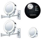 2 Espelhos Banheiro Articulado Com Ampliação 5x Luz Led 360 2 Espelhos Banheiro Articulado Com Ampliação 5x Luz Led 360